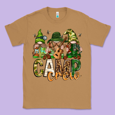 Classic Tee camp crew with gnomies