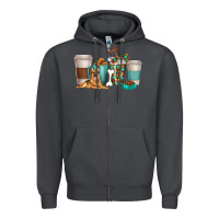 Smoke german shepherd dog coffee cups Zipper Hoodie - texasbilliewilder