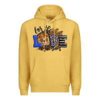 Antique Gold For The Love Of The Lions Premium Hoodie - LillyAllenDesigns