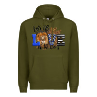 Army Green For The Love Of The Lions Premium Hoodie - LillyAllenDesigns