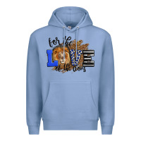 Colony Blue For The Love Of The Lions Premium Hoodie - LillyAllenDesigns