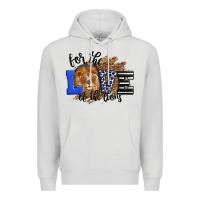 Dove Grey For The Love Of The Lions Premium Hoodie - LillyAllenDesigns