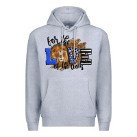 Heather Grey For The Love Of The Lions Premium Hoodie - LillyAllenDesigns