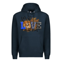 Navy For The Love Of The Lions Premium Hoodie - LillyAllenDesigns