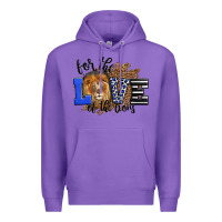 Purple For The Love Of The Lions Premium Hoodie - LillyAllenDesigns