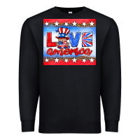 Black love america gnome Premium Sweatshirt - HRA Design Shop