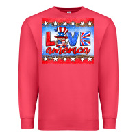 Cardinal love america gnome Premium Sweatshirt - HRA Design Shop