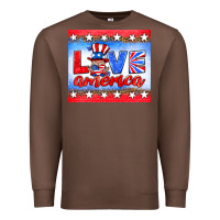 Chestnut love america gnome Premium Sweatshirt - HRA Design Shop