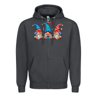 Smoke fourth of july gnomes Zipper Hoodie - Zillion Design Studio