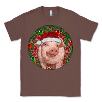Chestnut Pig Christmas Classic Tee - RanaPortraitStore