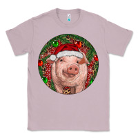 Lilac Pig Christmas Classic Tee - RanaPortraitStore