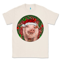 Natural Pig Christmas Classic Tee - RanaPortraitStore