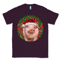 Plum Pig Christmas Classic Tee - RanaPortraitStore