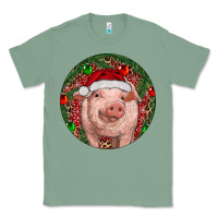 Sage Pig Christmas Classic Tee - RanaPortraitStore