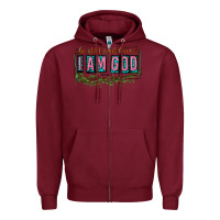 Burgundy be still and know that i am god Zipper Hoodie - texasbilliewilder