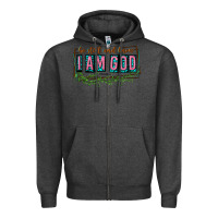 Charcoal Heather be still and know that i am god Zipper Hoodie - texasbilliewilder