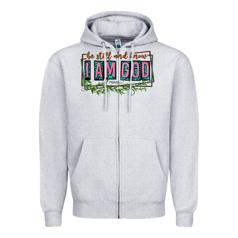 Be Still And Know That I Am God Zipper Hoodie by texasbilliewilder | Teevron