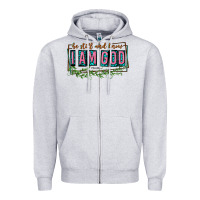 Heather Grey be still and know that i am god Zipper Hoodie - texasbilliewilder