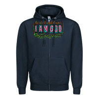 Navy be still and know that i am god Zipper Hoodie - texasbilliewilder
