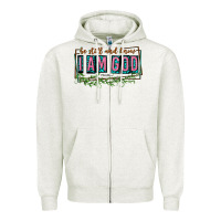Oatmeal Heather be still and know that i am god Zipper Hoodie - texasbilliewilder