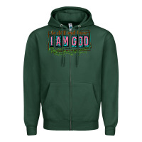Sports Green be still and know that i am god Zipper Hoodie - texasbilliewilder