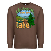 Chestnut what happens at the lake stays at the lake Premium Sweatshirt - HRA Design Shop