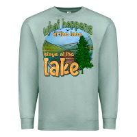 Seafoam what happens at the lake stays at the lake Premium Sweatshirt - HRA Design Shop
