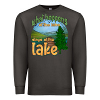 Smoke what happens at the lake stays at the lake Premium Sweatshirt - HRA Design Shop