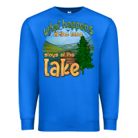 True Royal what happens at the lake stays at the lake Premium Sweatshirt - HRA Design Shop