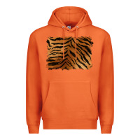 Carrot handdrawn tiger pattern background Premium Hoodie - BarkalooDesign