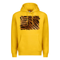 Lemon handdrawn tiger pattern background Premium Hoodie - BarkalooDesign