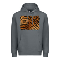 Rock handdrawn tiger pattern background Premium Hoodie - BarkalooDesign