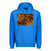 True Royal handdrawn tiger pattern background Premium Hoodie - BarkalooDesign