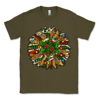 Army Green Leopard Christmas Sunflower Classic Tee - RanaPortraitStore