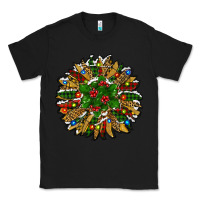 Black Leopard Christmas Sunflower Classic Tee - RanaPortraitStore