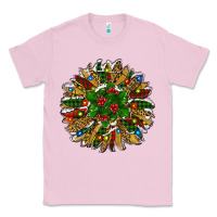 Bubblegum Pink Leopard Christmas Sunflower Classic Tee - RanaPortraitStore
