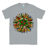 Heather Grey Leopard Christmas Sunflower Classic Tee - RanaPortraitStore