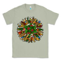 Matcha Leopard Christmas Sunflower Classic Tee - RanaPortraitStore