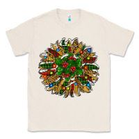 Natural Leopard Christmas Sunflower Classic Tee - RanaPortraitStore