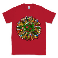 Red Leopard Christmas Sunflower Classic Tee - RanaPortraitStore
