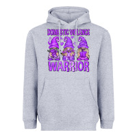 Heather Grey Domestic Violence Warrior Gnomes Heavyweight Hoodie - texasbilliewilder