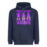 Navy Domestic Violence Warrior Gnomes Heavyweight Hoodie - texasbilliewilder