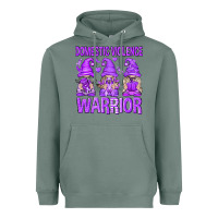 Sage Domestic Violence Warrior Gnomes Heavyweight Hoodie - texasbilliewilder