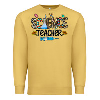 Antique Gold science teacher Premium Sweatshirt - CowhideDigitalArt