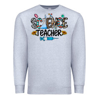 Heather Grey science teacher Premium Sweatshirt - CowhideDigitalArt
