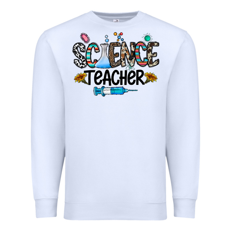 Science Teacher Premium Sweatshirt by CowhideDigitalArt | Teevron