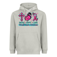 Moon Dust Faith Hope Cure Breast Cancer Awareness Heavyweight Hoodie - texasbilliewilder