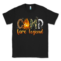 Black camp fire legend with fire Classic Tee - texasbilliewilder