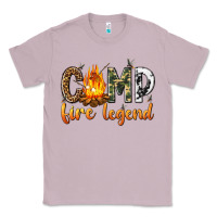 Lilac camp fire legend with fire Classic Tee - texasbilliewilder