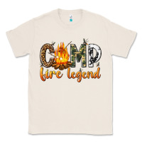 Natural camp fire legend with fire Classic Tee - texasbilliewilder